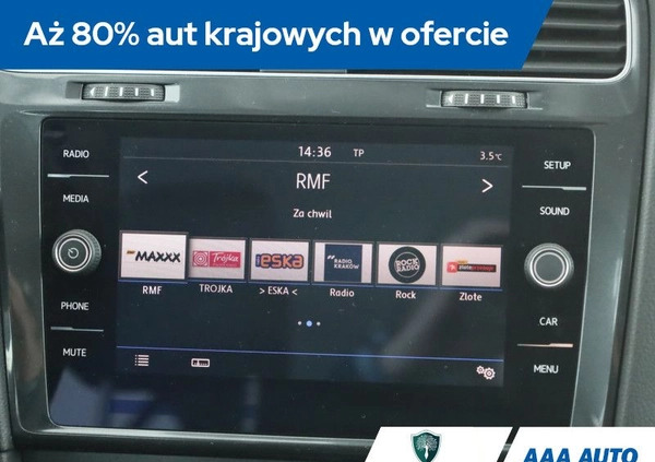 Volkswagen Golf cena 57000 przebieg: 94005, rok produkcji 2017 z Alwernia małe 211
